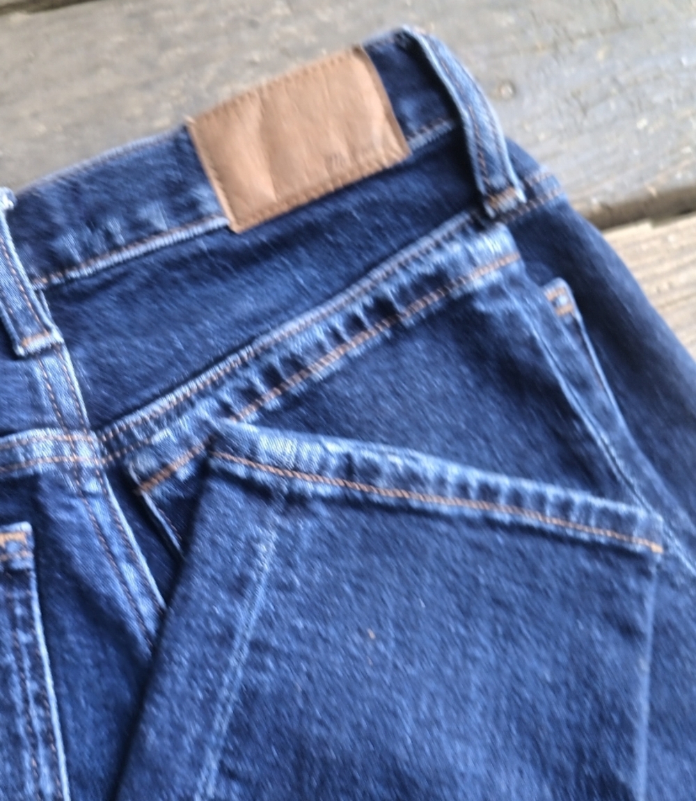 Madewell Mid-Rise Perfect Vintage Jean Blue Jeans Women's Size 25 Dark Wash - Picture 6 of 7